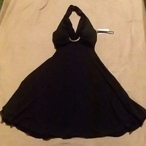 Black Halter Top Dress Size Small (Juniors)